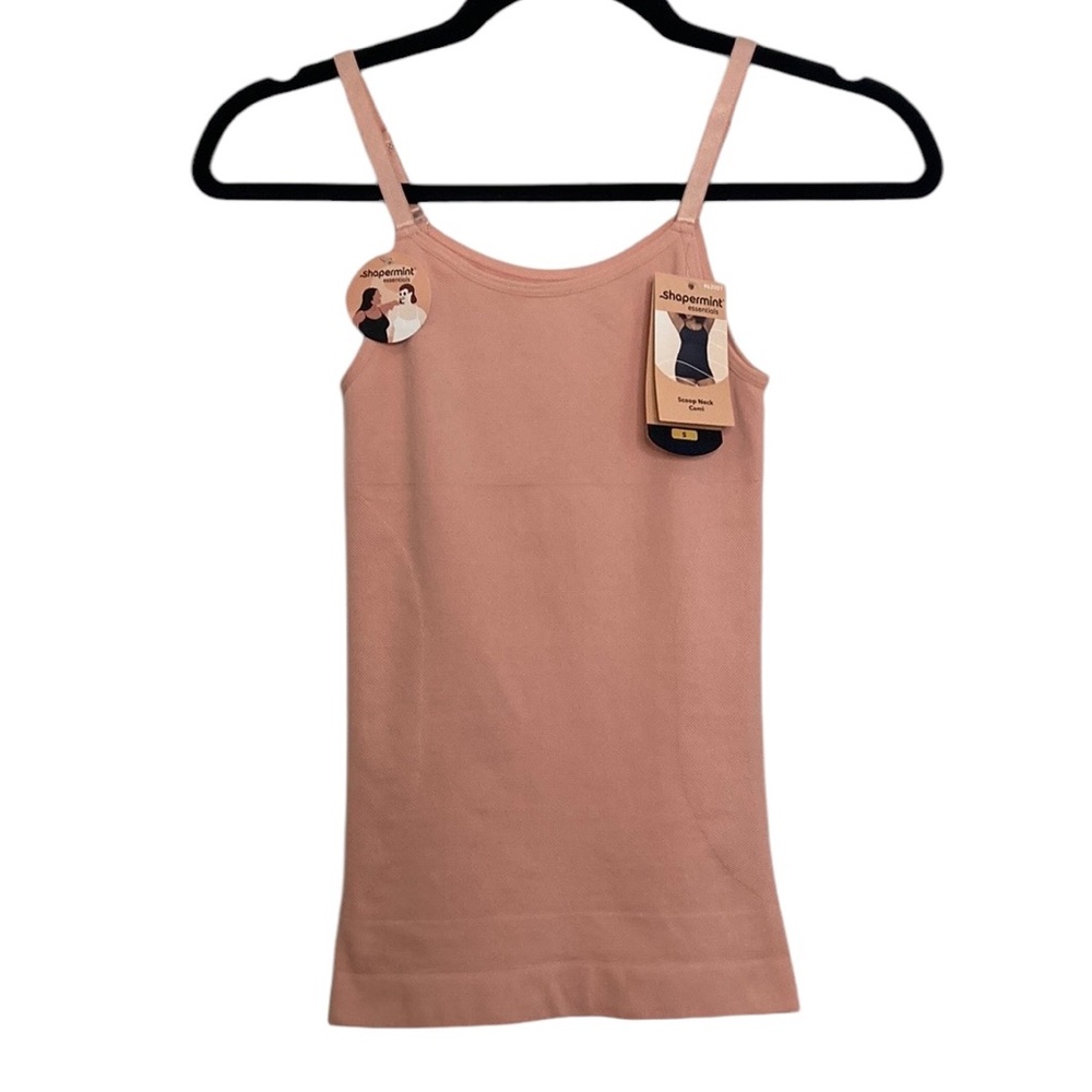 New Shapermint Camisole Womens Medium Pink Shapewear Compression Scoop Neck Cami
